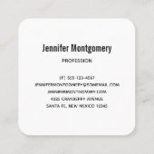 Thanksgiving Pilgrims Harvest Pattern Vierkante Visitekaartje (Achterkant)