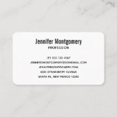 Thanksgiving Pilgrims Harvest Pattern Visitekaartje (Achterkant)