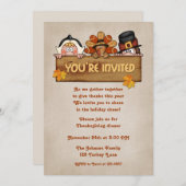 Thanksgiving Pilgrims Kaart (Voorkant / Achterkant)