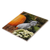 Thanksgiving Pitbullpuppy Tegeltje (Zijkant)