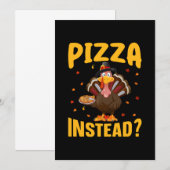 Thanksgiving Pizza Instead Kaart (Voorkant / Achterkant)