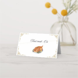 Thanksgiving plaats kaart decoratieve grappige off plaatskaartje