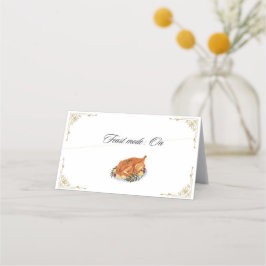 Thanksgiving plaats kaart decoratieve grappige off plaatskaartje