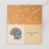 Thanksgiving plaats kaarten plaatskaartje (Buitenkant ongevouwen)