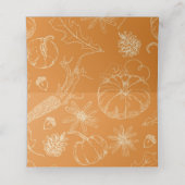 Thanksgiving plaats kaarten plaatskaartje (Binnenkant ongevouwen)