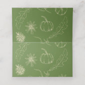 Thanksgiving plaats kaarten plaatskaartje (Binnenkant ongevouwen)