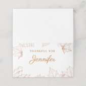 Thanksgiving-plaatskaart, binnenkaart, feestdag plaatskaartje (Buitenkant ongevouwen)