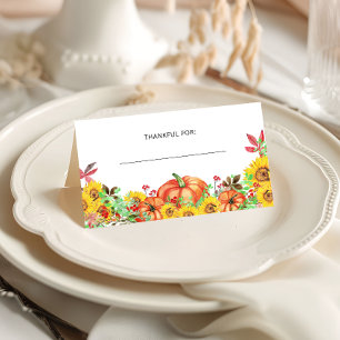 Thanksgiving-plaatskaart Plaatskaartje