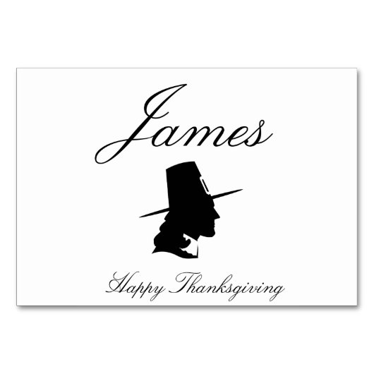 Thanksgiving-plaatskaarten met pelgrim kaart (Voorkant)