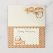 Thanksgiving Plaatskaartje (Buitenkant ongevouwen)