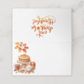 Thanksgiving Plaatskaartje (Buitenkant ongevouwen)