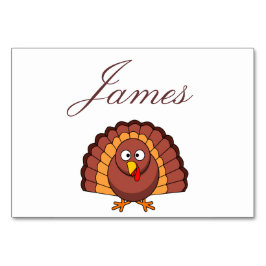 Thanksgiving plaatst kaarten met Turkije