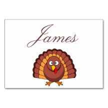 Thanksgiving plaatst kaarten met Turkije