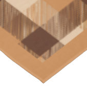 Thanksgiving Plaid met pompoenrand Tafelkleed (Gekanteld)