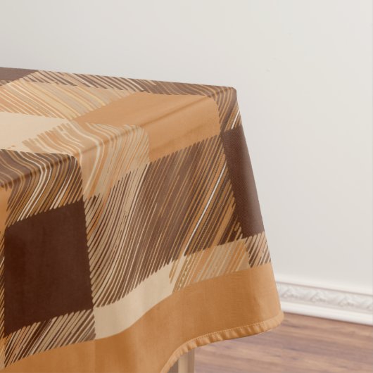 Thanksgiving Plaid met pompoenrand Tafelkleed (Voorbeeld)