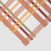 Thanksgiving Plaid Serie Ontwerp 9 Tissuepapier (Detail)