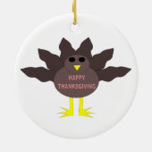 Thanksgiving Plcuked Turkey Ornament (Achterkant)