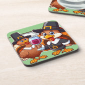 Thanksgiving plezier bier onderzetter (Linkerzijde)