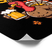 Thanksgiving Pluck It laat krijgen Basted Funny He Poster (Hoek)