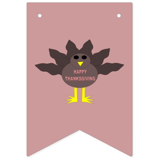 Thanksgiving Plucked Turkey Bunting Flags Vlaggetjes (Tweede vlag)