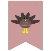 Thanksgiving Plucked Turkey Bunting Flags Vlaggetjes (Eerste vlag)