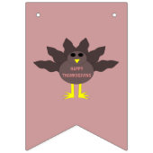 Thanksgiving Plucked Turkey Bunting Flags Vlaggetjes (Derde vlag)