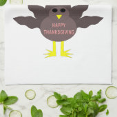 Thanksgiving Plucked Turkey Custom Kitchen Tow Theedoek (Gevouwen)