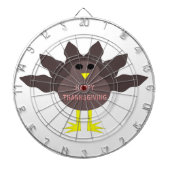 Thanksgiving Plucked Turkey Dart Board Dartbord (Voorkant)