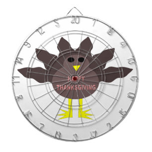 Thanksgiving Plucked Turkey Dart Board Dartbord