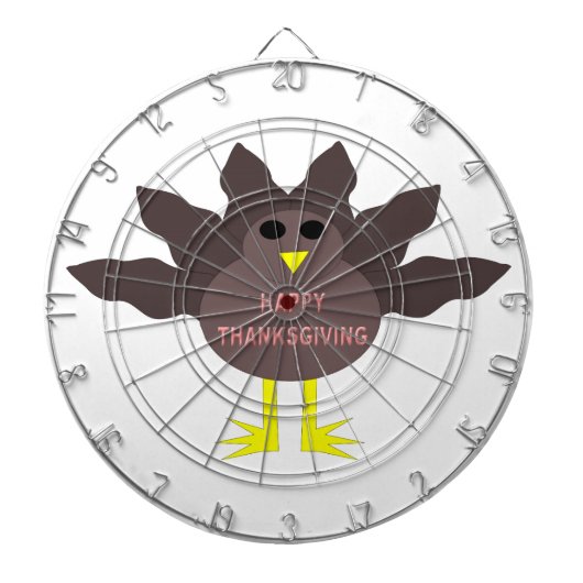 Thanksgiving Plucked Turkey Dart Board Dartbord (Voorkant)