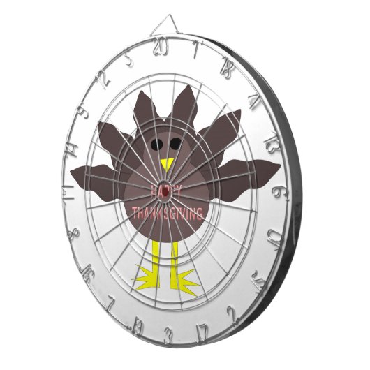 Thanksgiving Plucked Turkey Dart Board Dartbord (Voorkant Rechts)