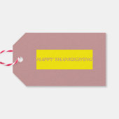 Thanksgiving Plucked Turkey Gift Labels Cadeaulabel (Achterkant Horizontaal)