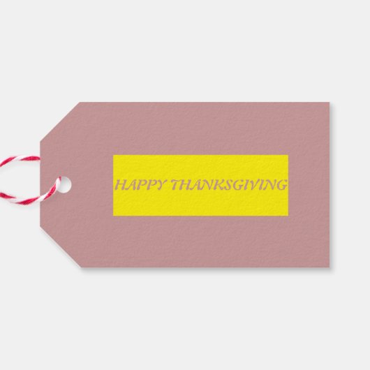 Thanksgiving Plucked Turkey Gift Labels Cadeaulabel (Achterkant Horizontaal)