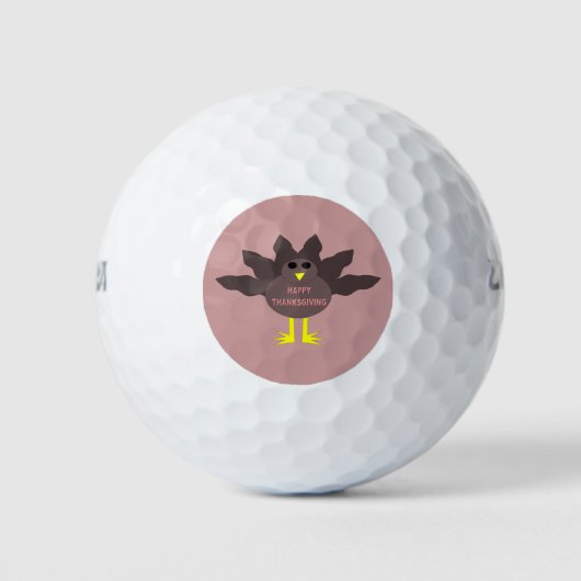 Thanksgiving Plucked Turkey Golf Ball Golfballen (Voorkant)