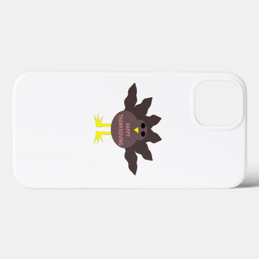 Thanksgiving Plucked Turkey iPhone Case (Achterkant (horizontaal))