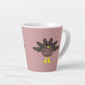 Thanksgiving Plucked Turkey Latte Mok (Rechterhoek)