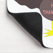 Thanksgiving Plucked Turkey Mousepad Muismat (Hoek)