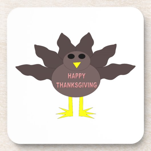 Thanksgiving Plucked Turkey Onderzetter (Voorkant)