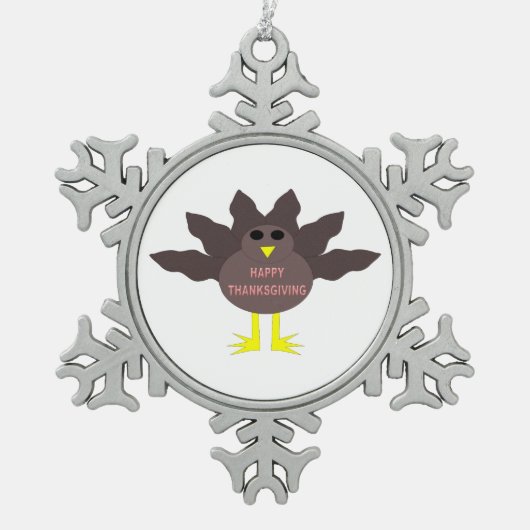 Thanksgiving Plucked Turkey Ornament (Voorkant)