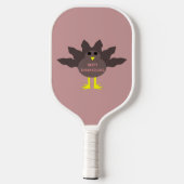 Thanksgiving Plucked Turkey Pickleball Paddle (Achterkant)