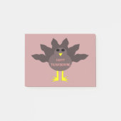 Thanksgiving PLucked Turkey Post merkt Pad op Post-it® Notes (Voorkant)