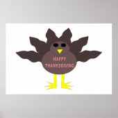 Thanksgiving Plucked Turkey Poster (Voorkant)
