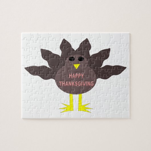 Thanksgiving Plucked Turkey Puzzle Legpuzzel (Horizontaal)