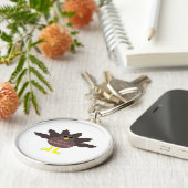 Thanksgiving Plucked Turkey Sleutelhanger (Zijkant)