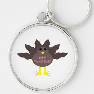 Thanksgiving Plucked Turkey Sleutelhanger