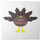 Thanksgiving Plucked Turkey Tile Tegeltje (Voorkant)