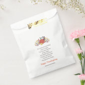 Thanksgiving Poem Land Rustic Pumpkin Bouquet Bedankzakje (Gezegeld)