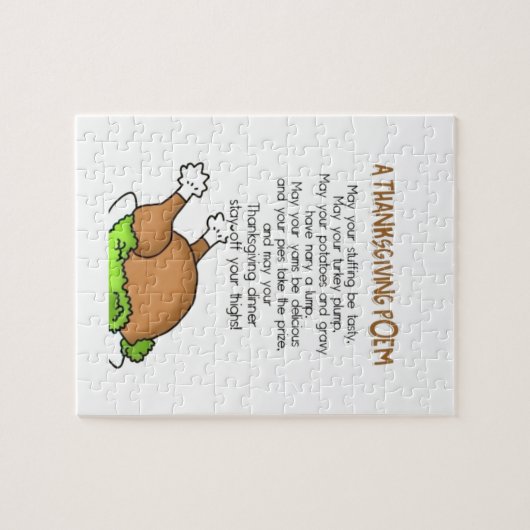 Thanksgiving Poem Legpuzzel (Horizontaal)