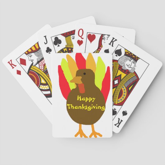 Thanksgiving  pokerkaarten (Achterkant)