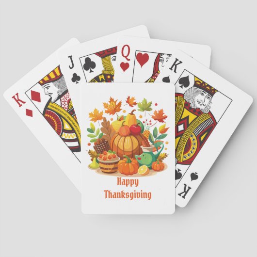 Thanksgiving Pokerkaarten (Achterkant)